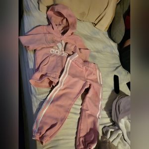Girl toddlers Adidas sweat suit